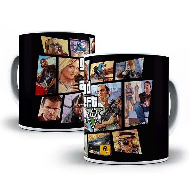 15 Artes para Caneca Gta Gamer Arquivo em Jpg  13