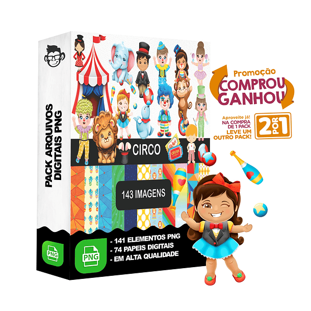 Kit Digital Circo sem fundo Png