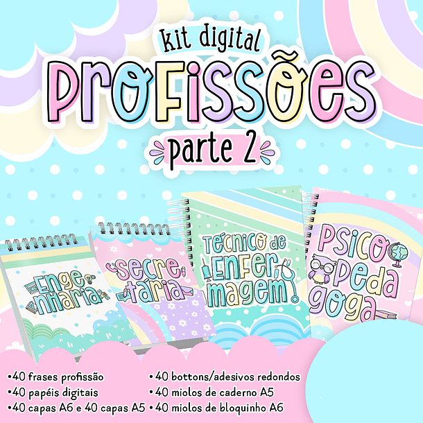Kit Digital Profissões Parte 2 em Png 1