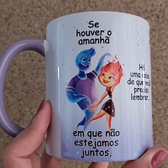 4 Artes Caneca Se Houver o amanhã em que não estejamos juntos - Filme Elementos Arquivo Editável