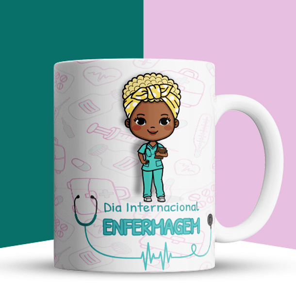 70 Artes para Caneca Enfermagem Arquivos em Jpg 8
