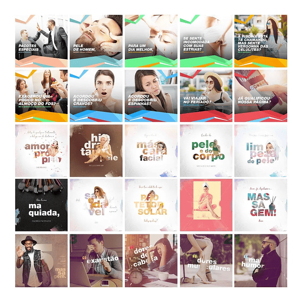 110 Artes Mídias Sociais Estética Beleza Editáveis Photoshop 3