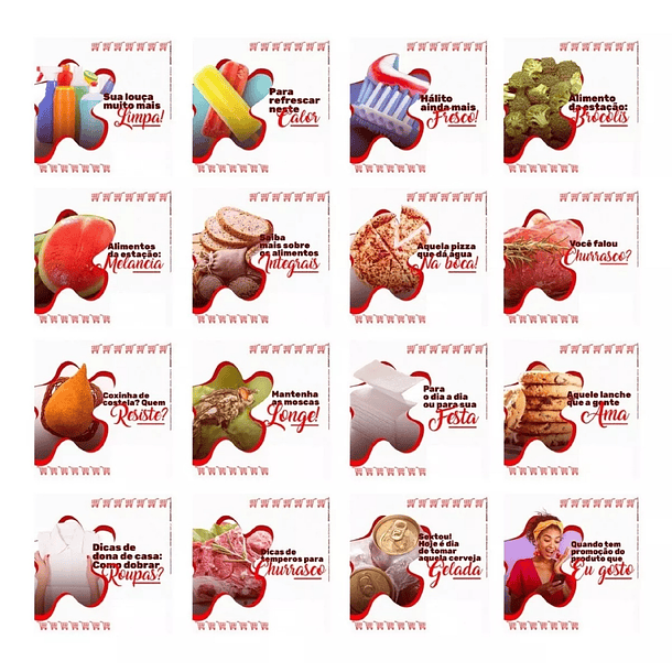 130 Artes para Supermercado Mídias Sociais Editáveis Photoshop + Png 3