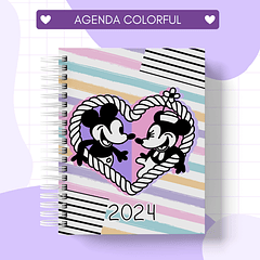 Arquivo Agenda Mickey e Minnie 2024 em Pdf 