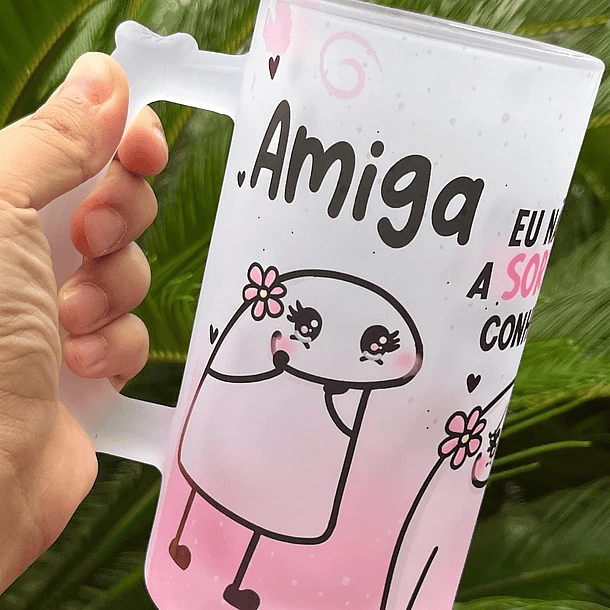 Arte para Caneca Amiga eu não tive sorte em te conhecer... Tive o Privilégio Arquivo Png   3