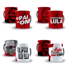 21 Artes Caneca Lula Arquivos Sublimação Png