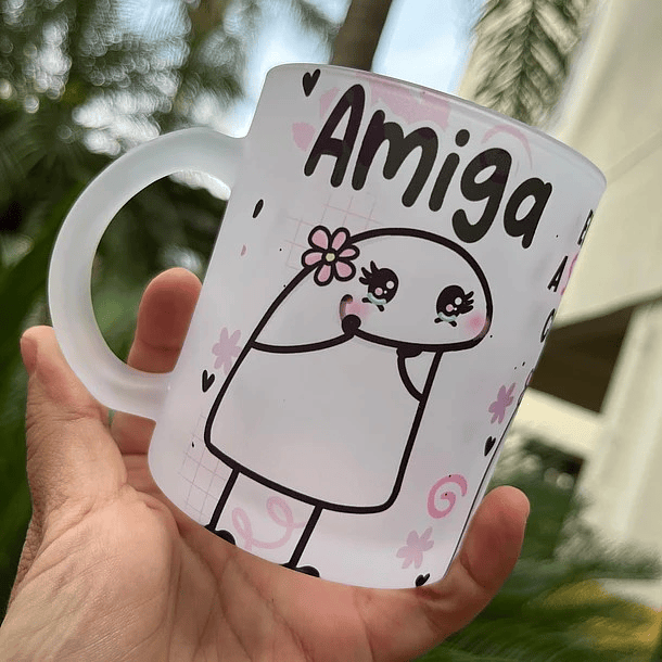 Arte para Caneca Amiga eu não tive sorte em te conhecer... Tive o Privilégio Arquivo Png   5