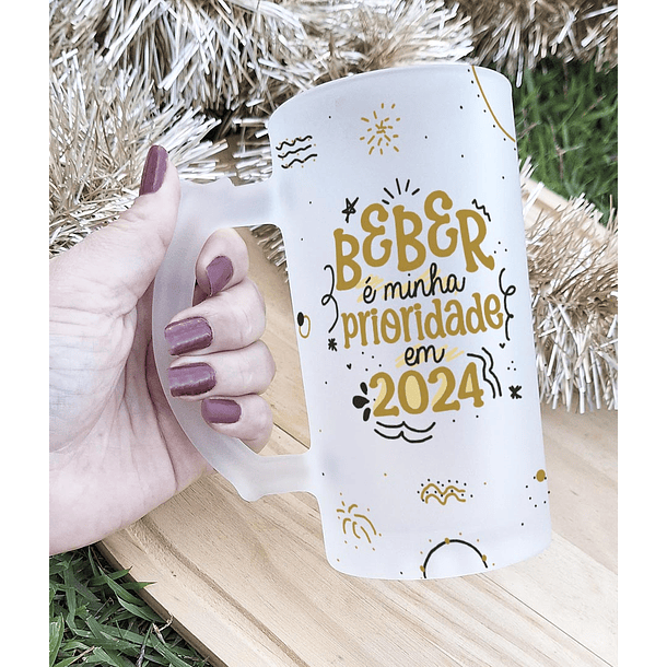 10 Artes para Copo Ano Novo 2024 Arquivo Editável  3