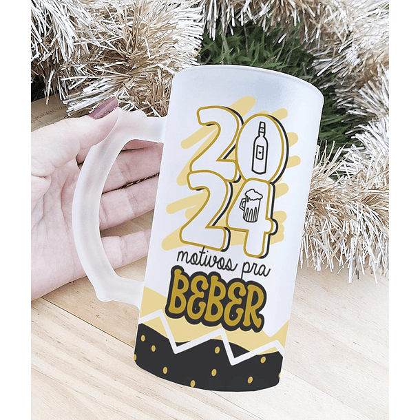 10 Artes para Copo Ano Novo 2024 Arquivo Editável  9