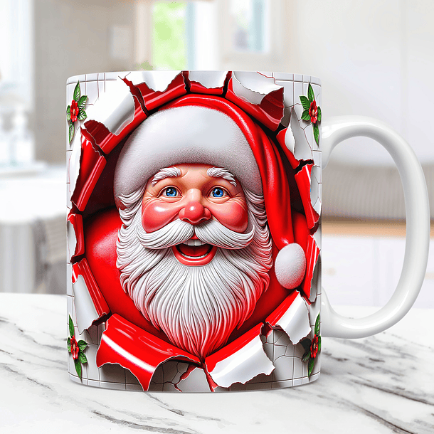 30 Artes para Caneca Natal 3d 2.0 Arquivos Png 6