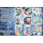 Kit Digital Mega Pacote Astronauta em Png 9