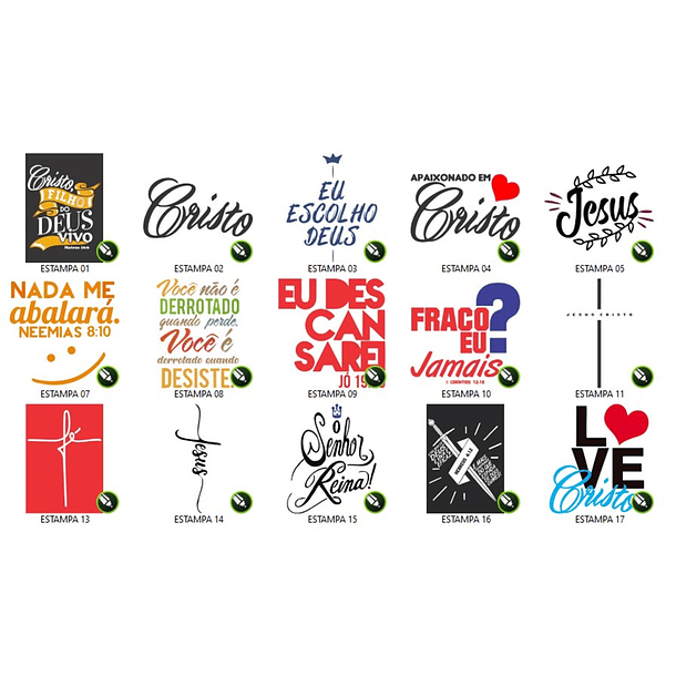 150 Artes Estampas Sublimação Silk Vetores Vetor Gospel Editável em Corel Draw 2