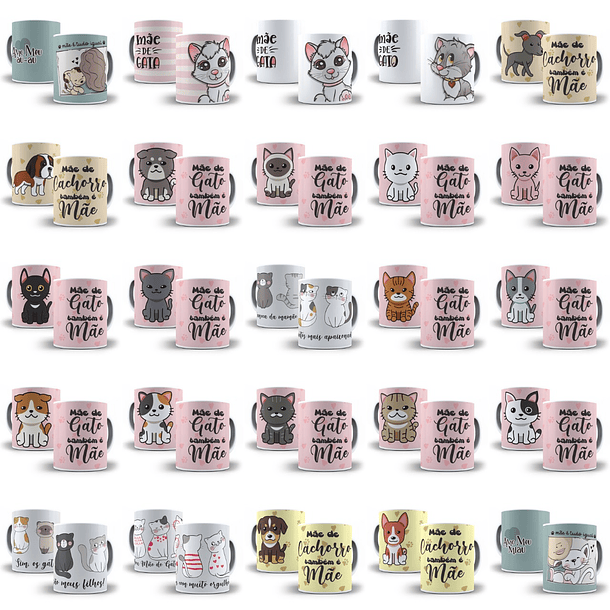 Mega Pacote Artes para Caneca Dia das Mães Completo Pack 3 em 1 17