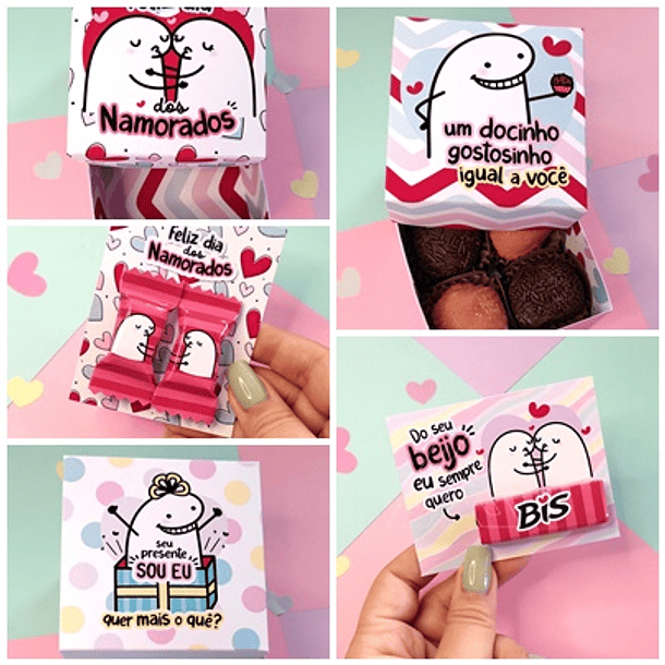 Kit Digital Mimos Dia dos namorados Flork em Png 1