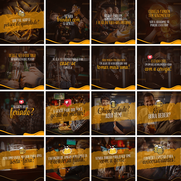 60 Artes Mídias Sociais Bares Distribuidora de Bebidas Bar Editáveis Photoshop 3