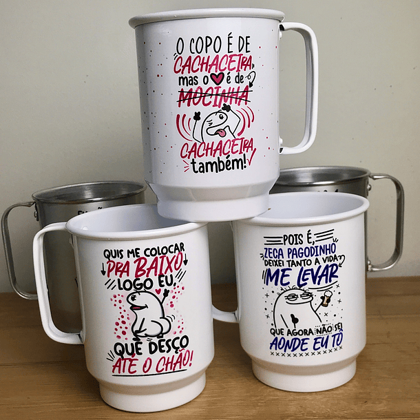 Kit Digital Caneca Copo Frases Carnaval Flork Arquivo Png 3