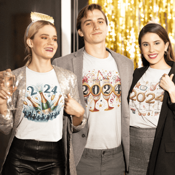 14 Artes para Camisa Ano Novo 2024 Arquivo em Png 1