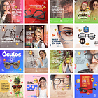 Pack Canva Óticas Oftalmologista Templates Editáveis 44 Artes + Bônus 2