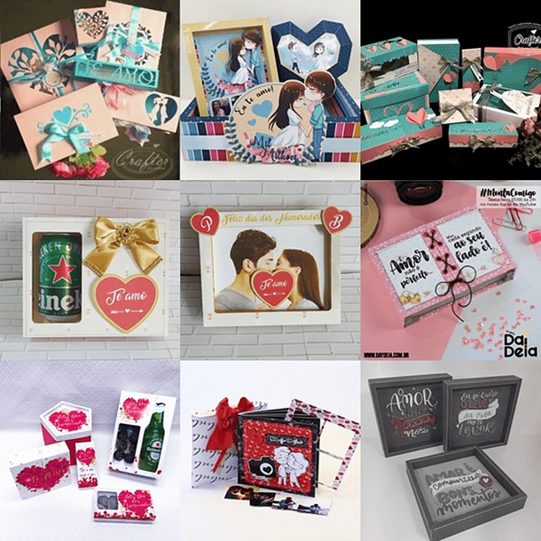 Pacote Kit Arquivo de Corte Dia dos Namorados 21 Silhouette 6