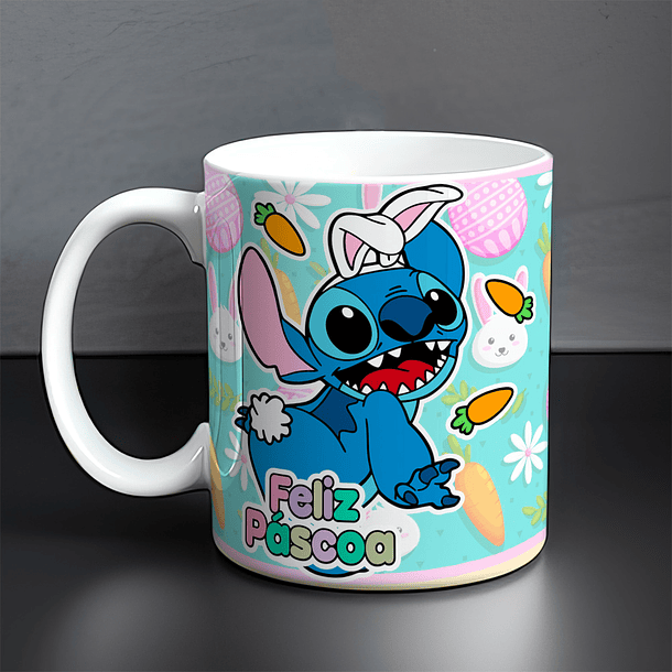 7 Arte para Caneca Páscoa Stitch Arquivo Editável 7