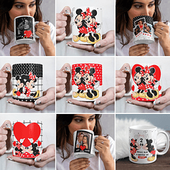 Kit Artes Caneca Camisa Namorados Mickey Love Arquivos Sublimação