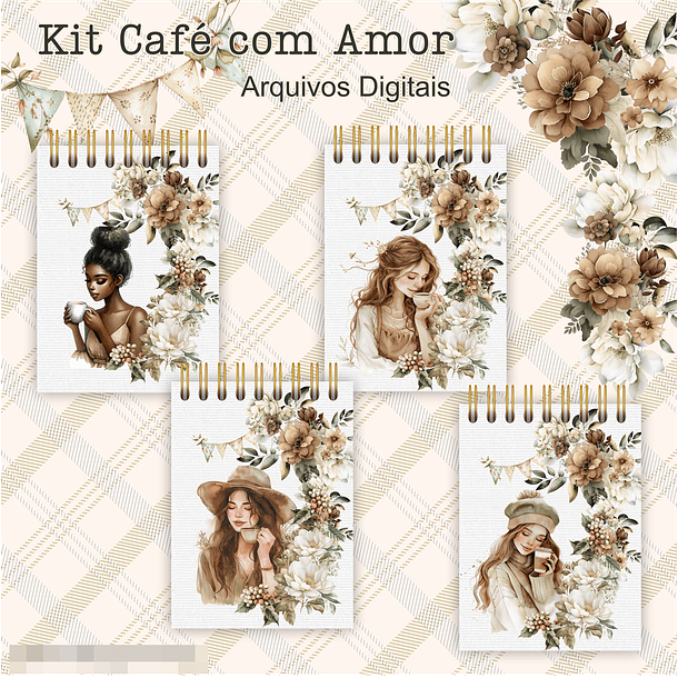 Kit Digital para Agendas e Bloquinhos em Png 5