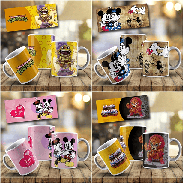 28 Artes Caneca Personagens Infantil 2 Editável em Photoshop 4