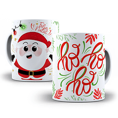 Arte Caneca Feliz Natal Hohoho Arquivo Png