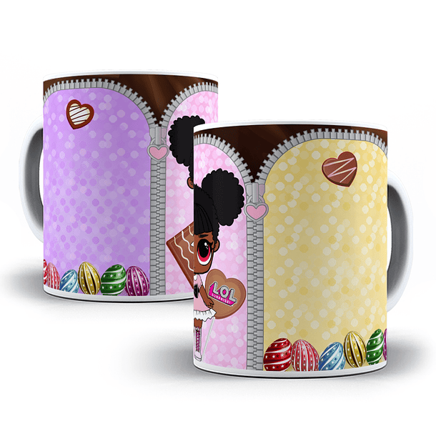 Arte Caneca Feliz Páscoa Lol Princesa Carla Arquivo Png 3