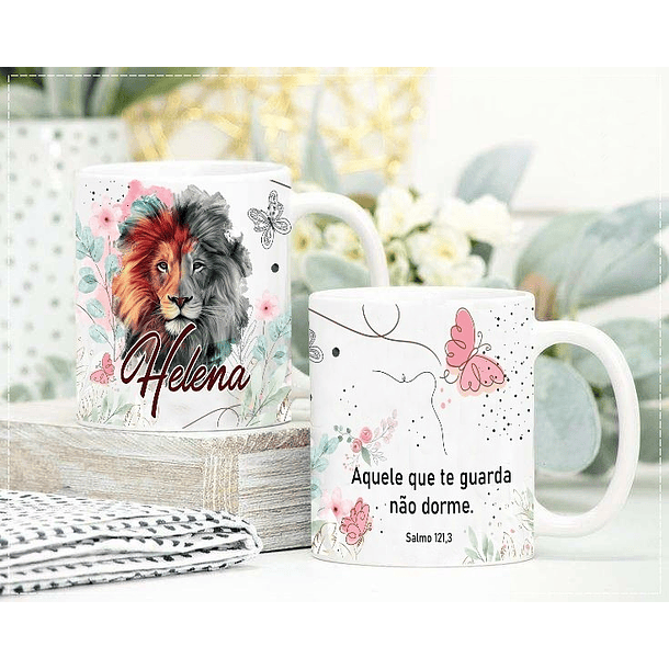 2 Artes Caneca Leão de Judá Arquivo em CorelDraw 2