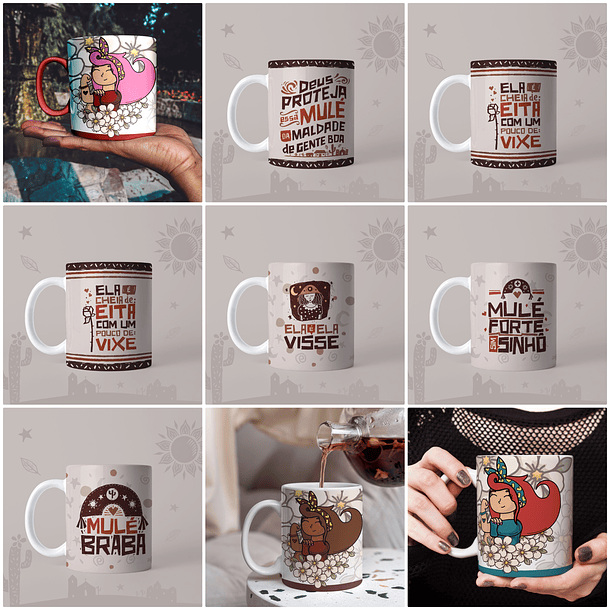 134 Artes para Caneca Dia das Mulheres Arquivo em Jpg  6