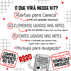 14 Artes para Caneca Flork Dia dos Namorados e Outros Arquivos em Jpg