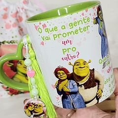 Artes Caneca O que a Gente Vai Prometer Um Para o Outro Shrek e Fiona Arquivos Editável