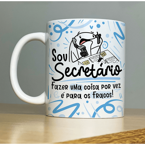 Arte Caneca Sou Secretário Flork Profissão Arquivo Png