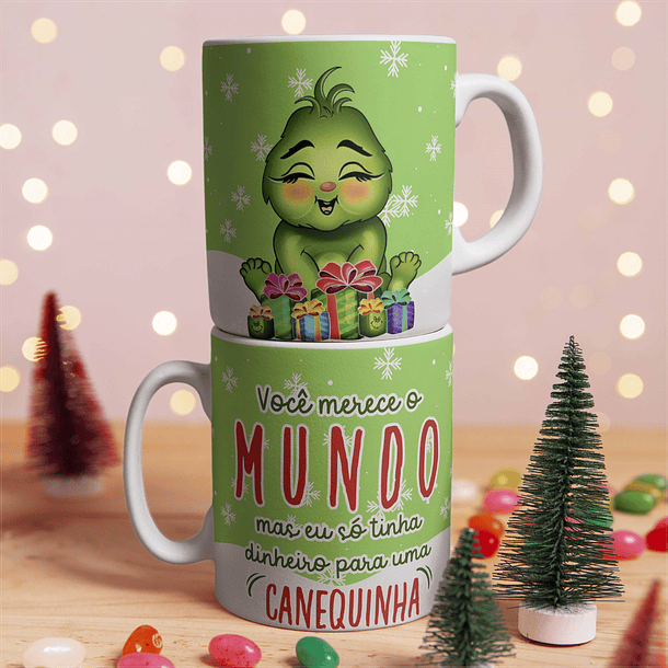 7 Artes Caneca Baby Grinch Arquivo em CorelDraw   2