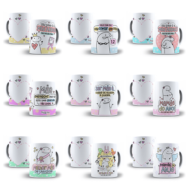 19 Artes Caneca Flork Dia das Mães Arquivos Png 1