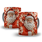 42 Artes para Caneca Papai Noel 3d Arquivo em Jpg   6