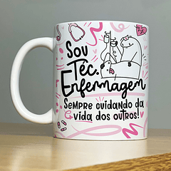 Arte Caneca Sou Téc Enfermagem Flork Profissão Arquivo Png