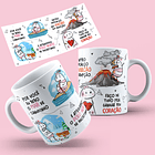 2 Artes para Caneca Flork Canudinho Frases Arquivos Png  2