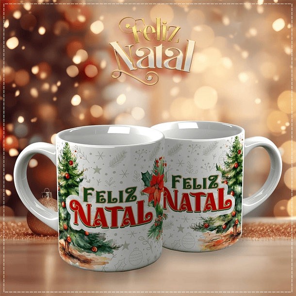15 Artes para Caneca Papai Noel Arquivo em CorelDraw  7