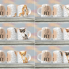 18 Artes para Caneca Pet Love Editável em Corel Draw