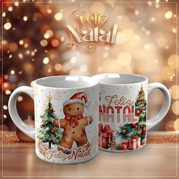 15 Artes para Caneca Papai Noel Arquivo em CorelDraw  11