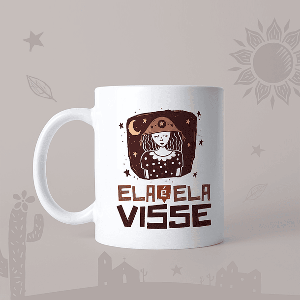 Artes para Caneca Mulheres Xilogravura em Jpg 5