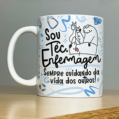 Arte Caneca Sou Téc. Enfermagem Flork Profissão Arquivo Png