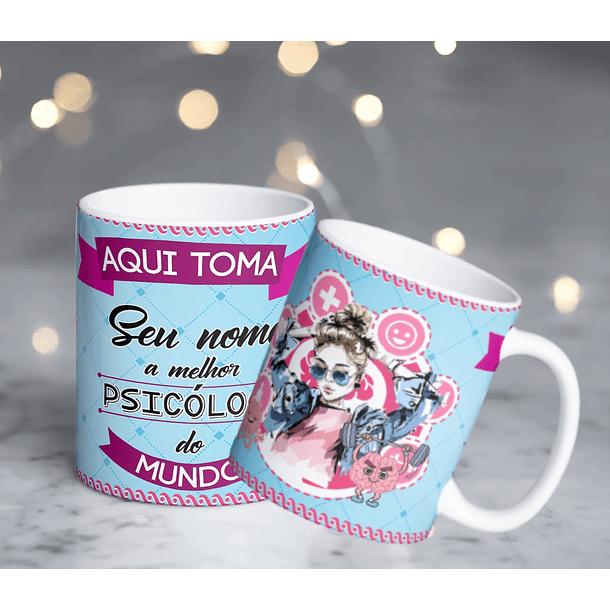 82 Artes para Caneca Profissões Editável em Corel Draw 4