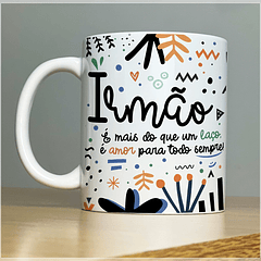 Arte Caneca Irmão É mais do que um laço Aniversário Arquivo Png