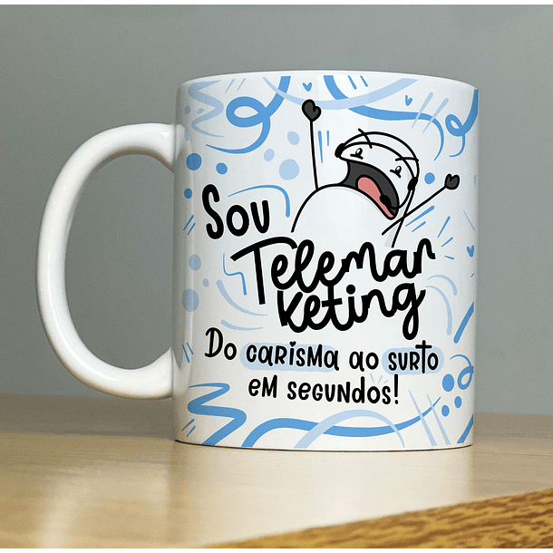 Arte Caneca Sou Telemarketing  Flork Profissão Arquivo Png