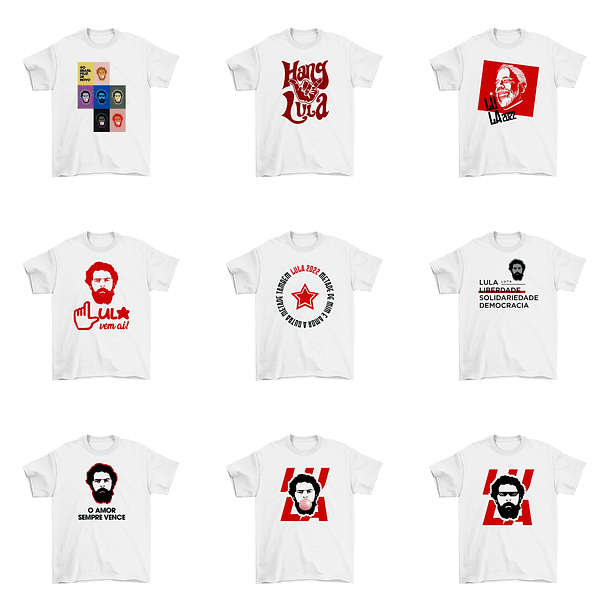 33 Artes Camisa Lula Eleições Política Sublimação Arquivos Png 1