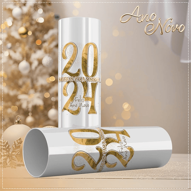 15 Artes para Copo Long Drink Ano Novo Arquivo em CorelDraw  7