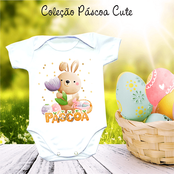 30 Arte para Caneca Almofada e Body Páscoa Cute Arquivo Editável 20